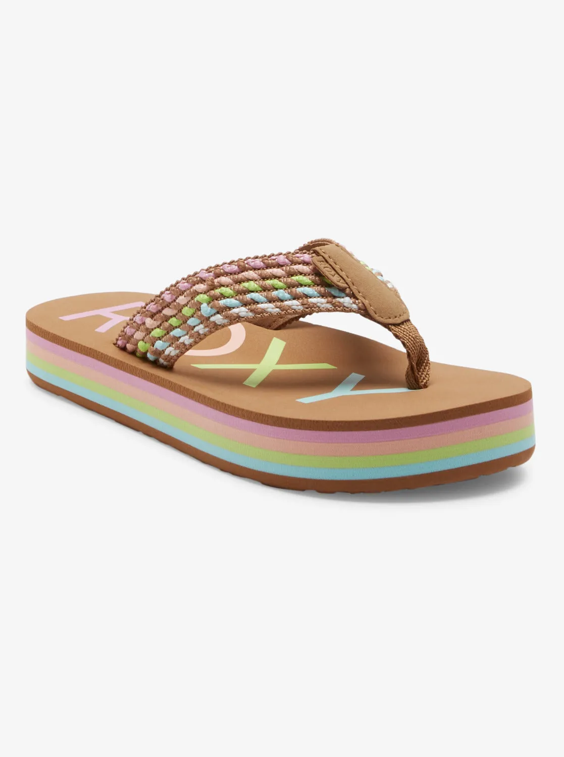 Girls 4-16 Chika Hi Sandals - Multi 1 sold by Roxy