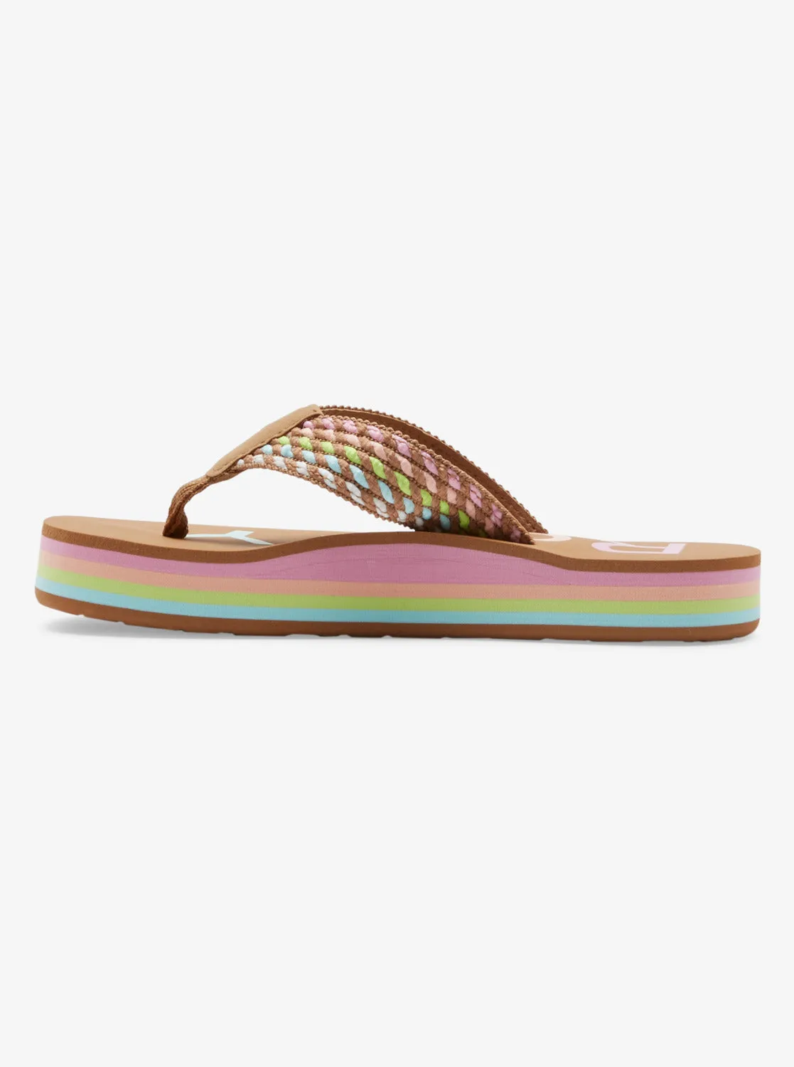 Girls 4-16 Chika Hi Sandals - Multi 1 sold by Roxy product image thumbnail 3