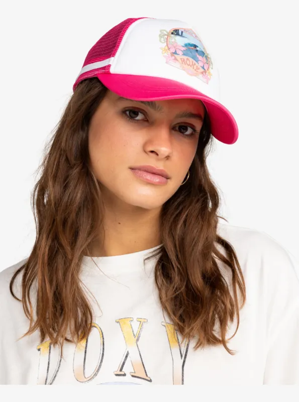 Dig This Trucker Hat - Shocking Pink sold by Roxy