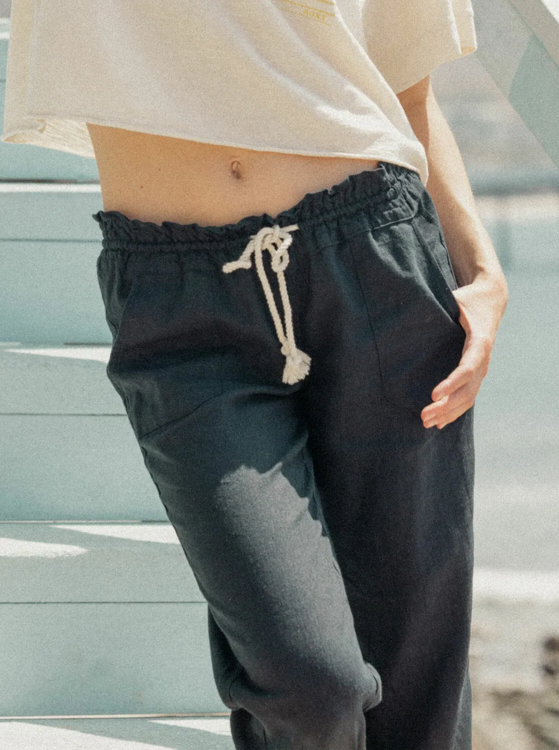 Oceanside Flared Pants - True Black sold by Roxy
