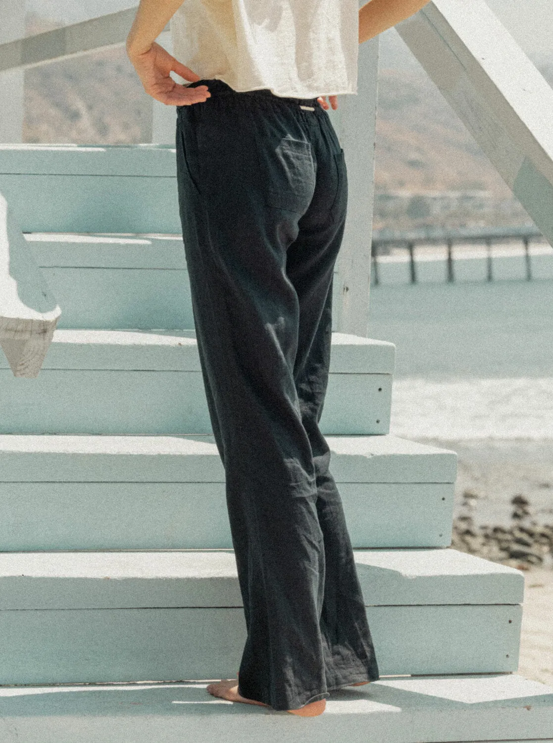 Oceanside Flared Pants - True Black sold by Roxy product image thumbnail 2