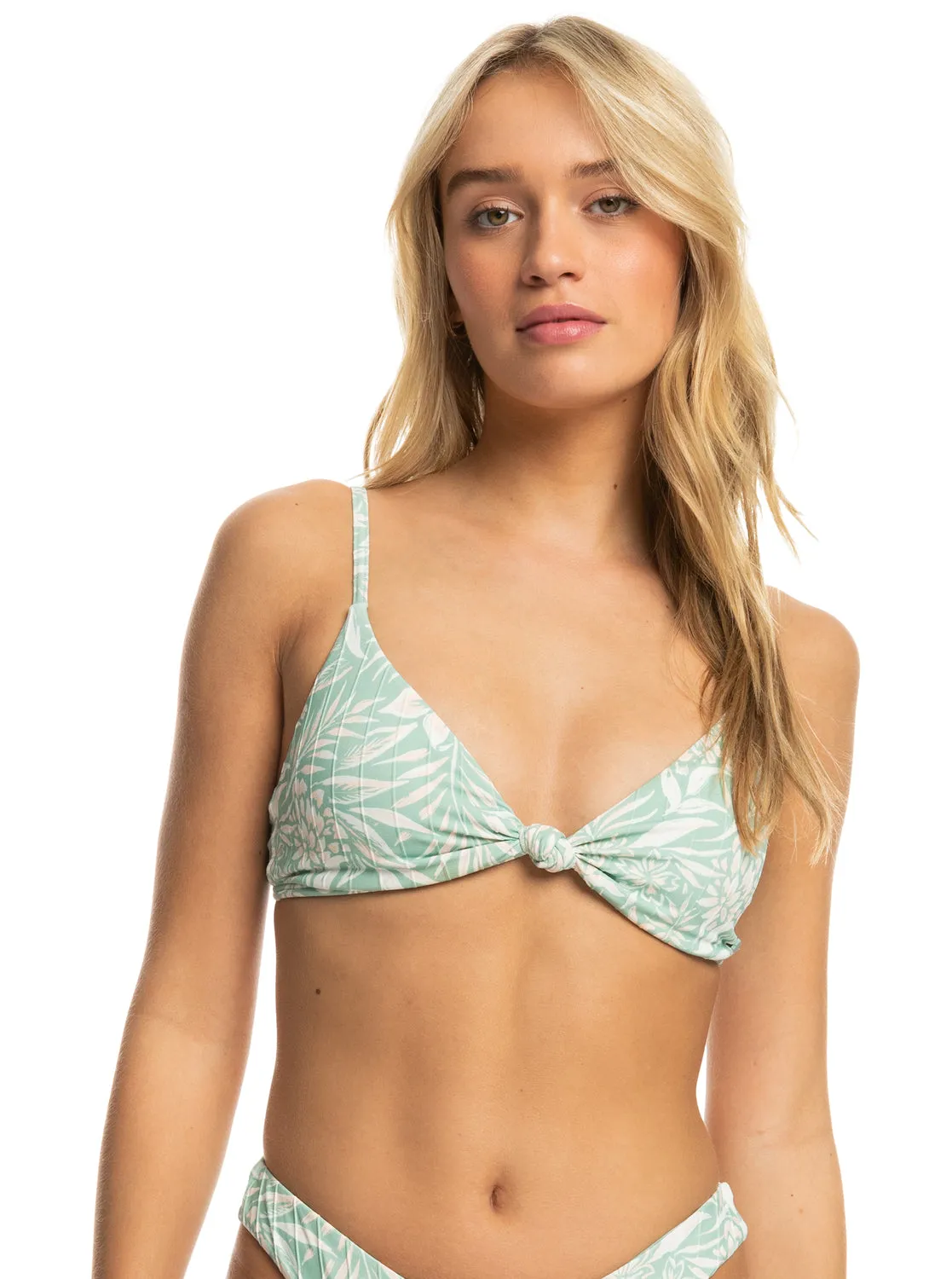 Rib Roxy Love The Surf Knot Bikini Top - Blue Surf Planao Apparel sold by Roxy product image thumbnail 4