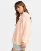 Lineup Oversize Crew Neck Sweatshirt - Peach Nougat sold by Roxy