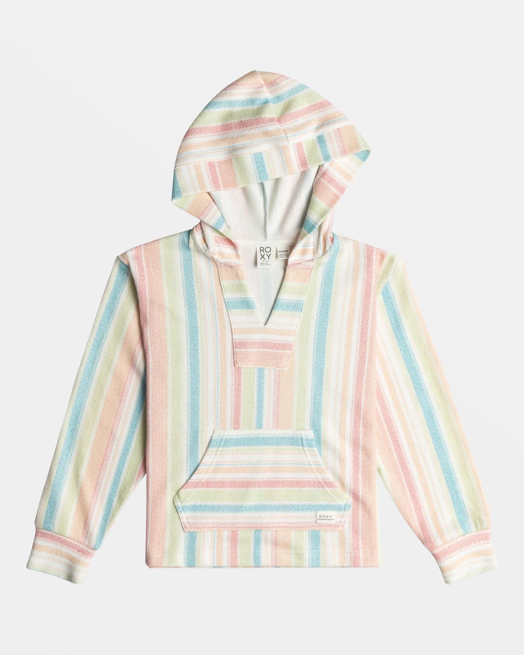 Girls 4-16 Feels Like Summer Hoodie - White Salty Stripe sold by Roxy