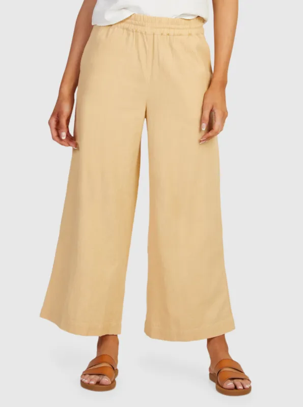 Lekeitio Bay Beach Trousers - Beige sold by Roxy