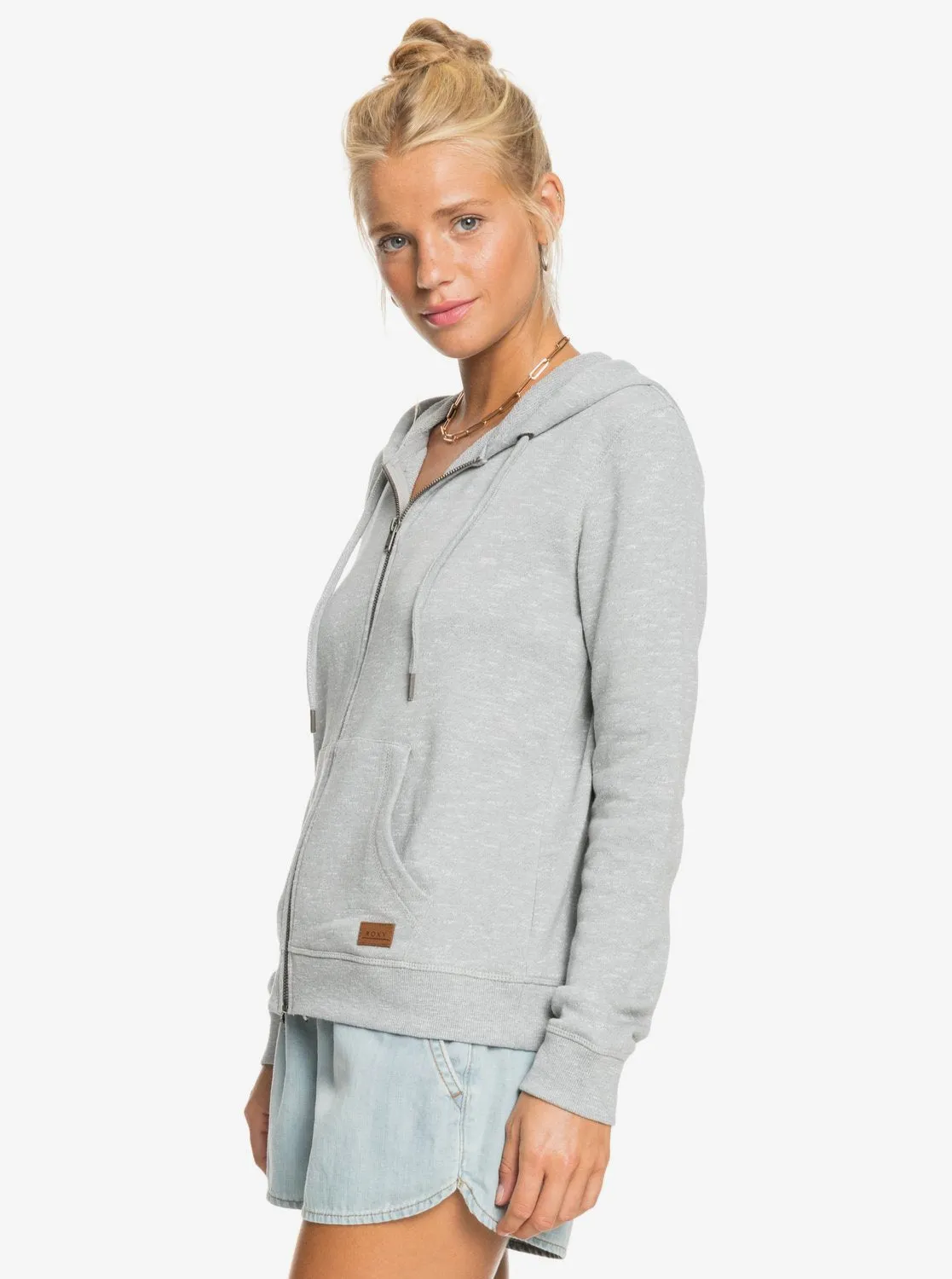 Perfect Wave Zip Hoodie - Heritage Heather sold by Roxy product image thumbnail 2