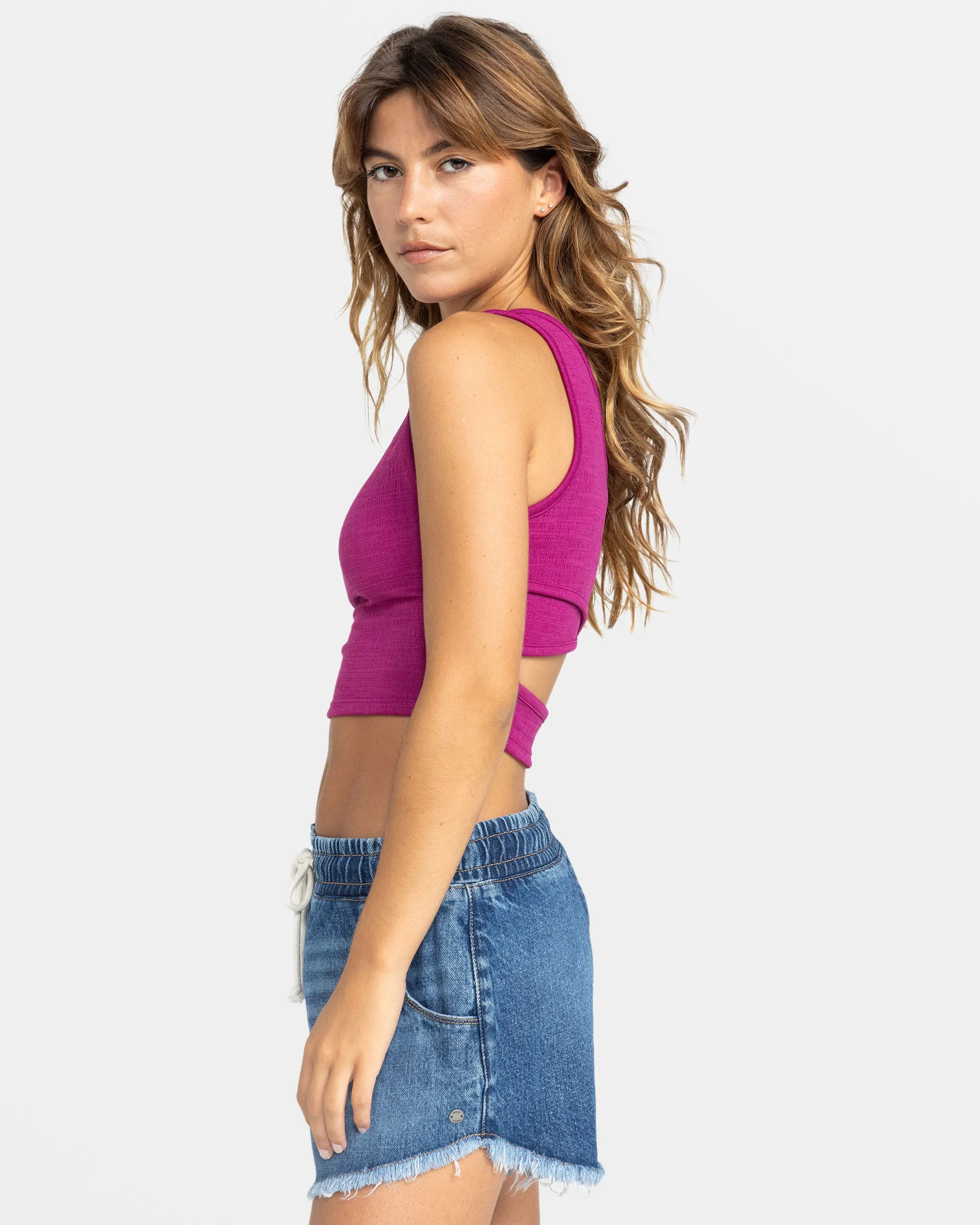Good Keepsake Crop Top - Wild Aster sold by Roxy product image thumbnail 5
