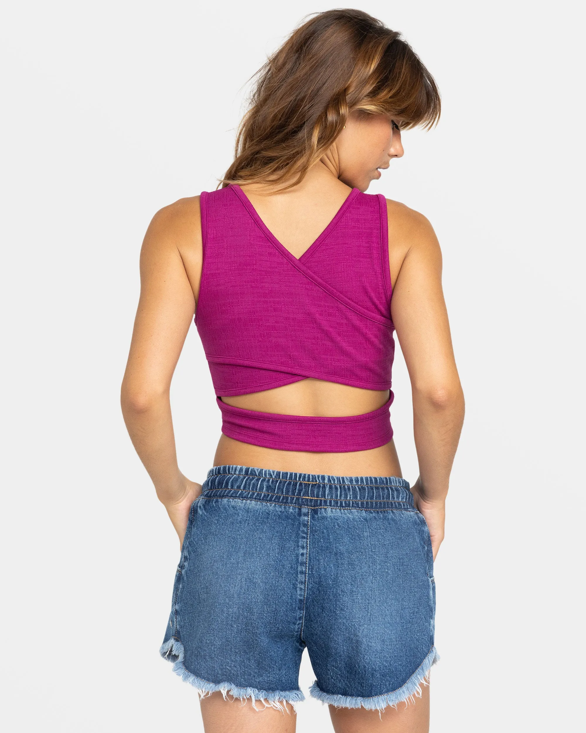Good Keepsake Crop Top - Wild Aster sold by Roxy product image thumbnail 2