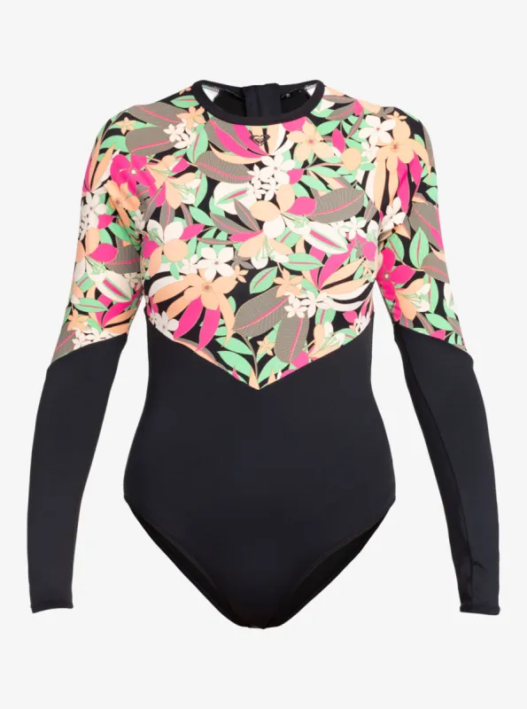 Fashion Long Sleeve Swimsuit 2 - Anthracite Palm Song S sold by Roxy
