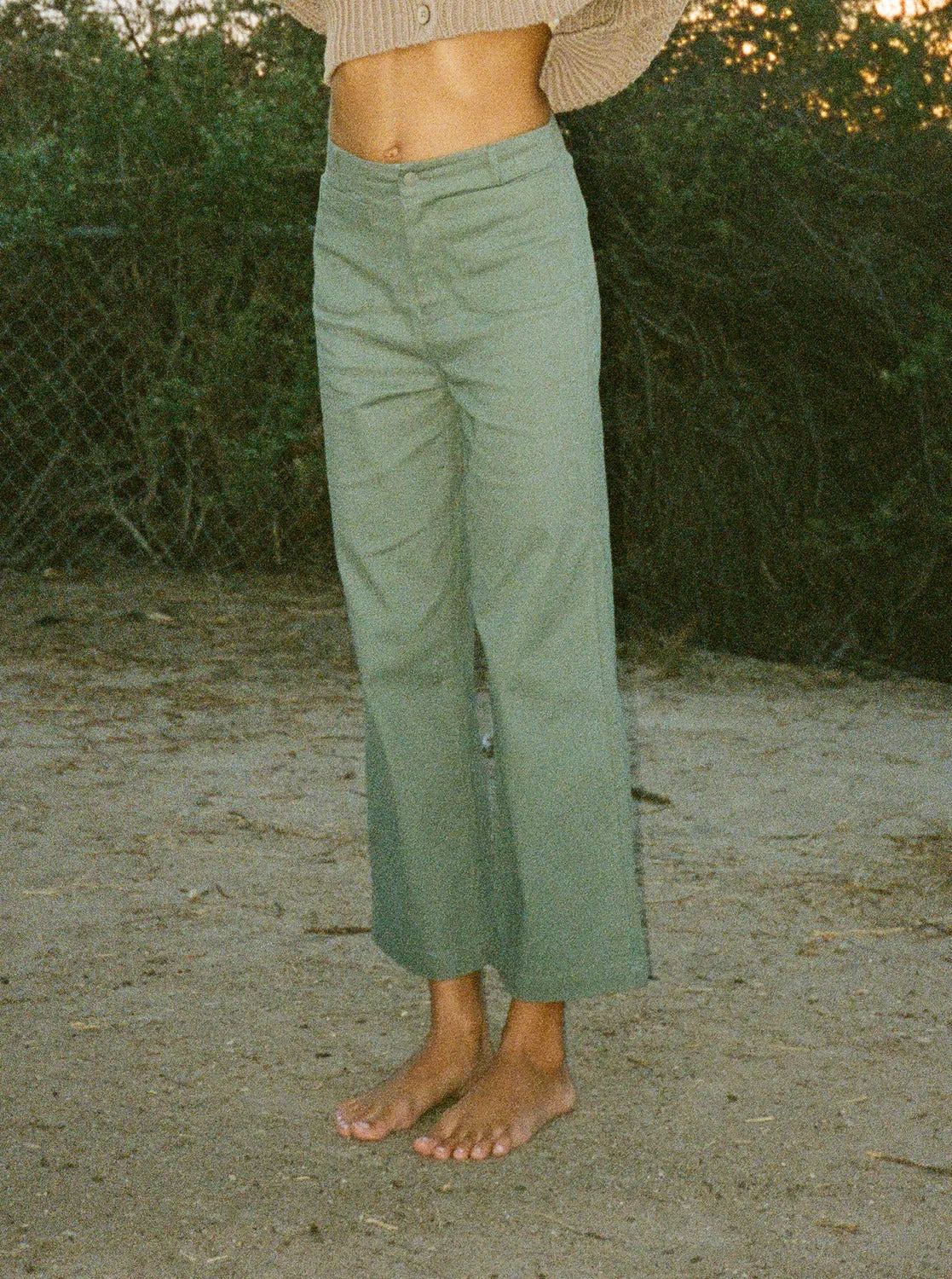 Coastal Cruiser Wide Leg Pants - Agave Green sold by Roxy