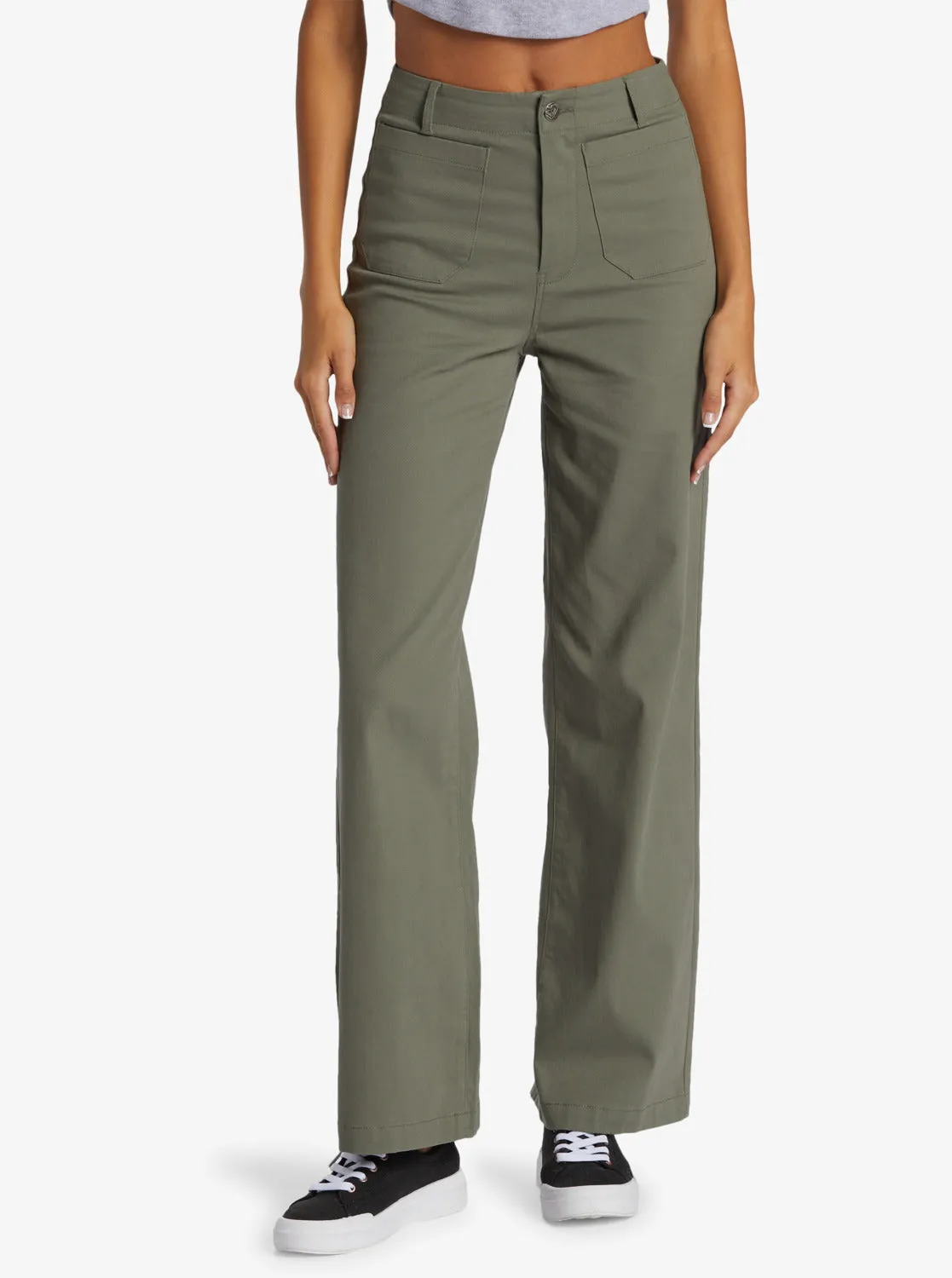 Coastal Cruiser Wide Leg Pants - Agave Green sold by Roxy product image thumbnail 5