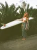 Coastal Cruiser Wide Leg Pants - Agave Green sold by Roxy