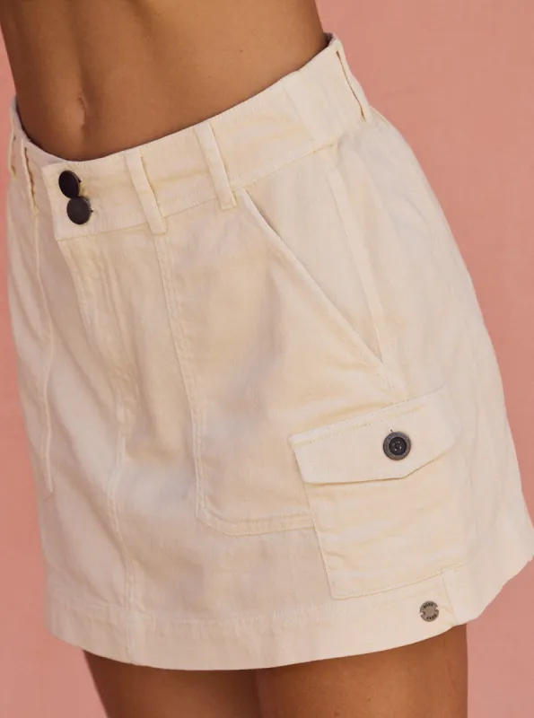 Roll With It Skirt - Tapioca sold by Roxy