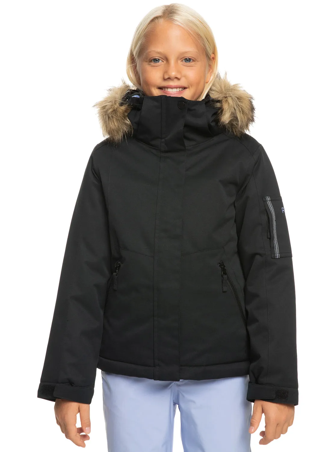 Girls 4-16 Meade Technical Snow Jacket - True Black sold by Roxy