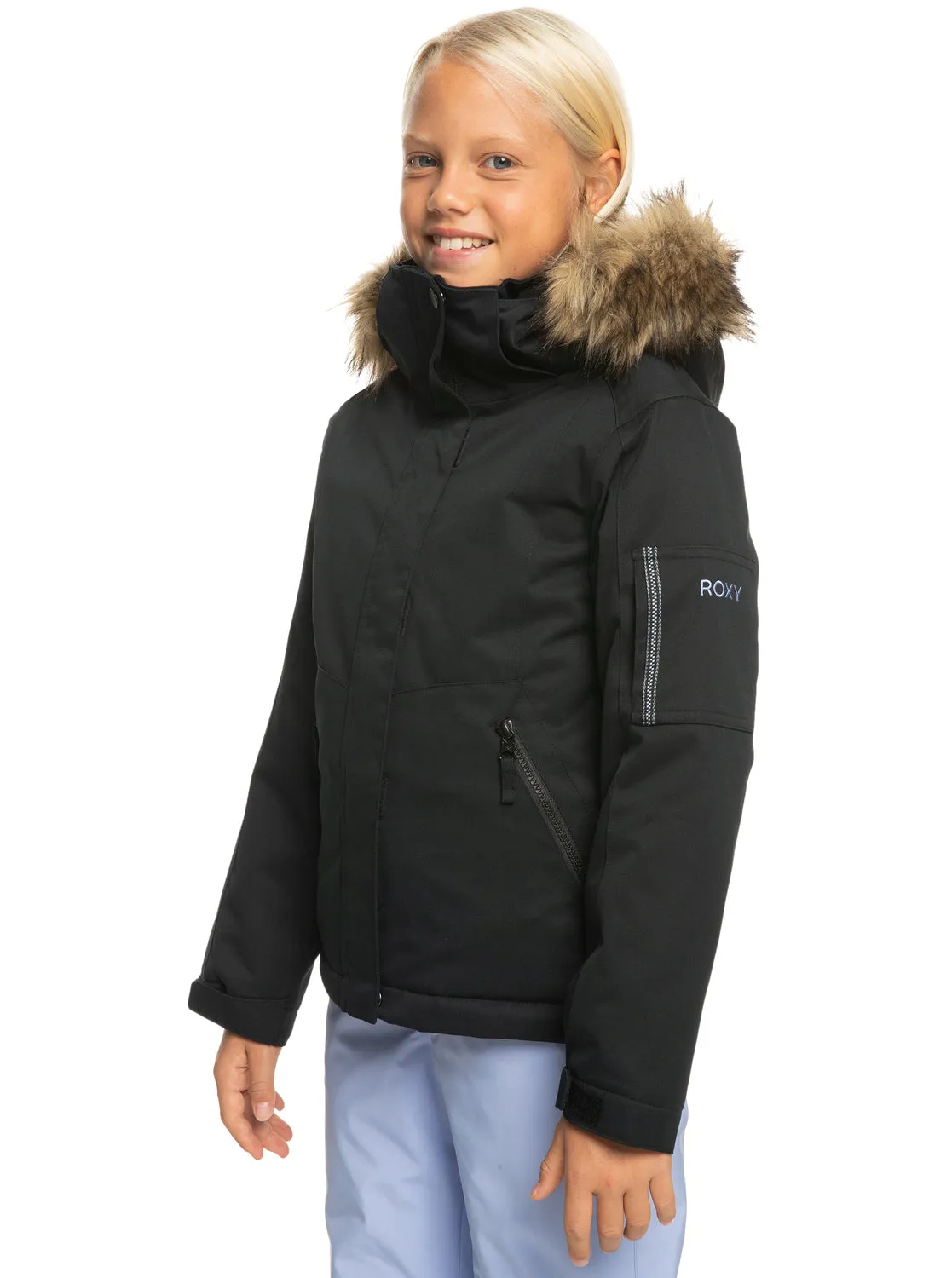 Girls 4-16 Meade Technical Snow Jacket - True Black sold by Roxy product image thumbnail 2