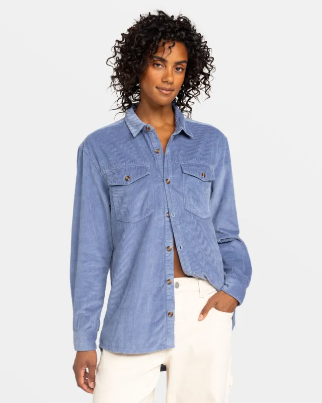 Let It Go Long Sleeve Shirt - Infinity Blue sold by Roxy