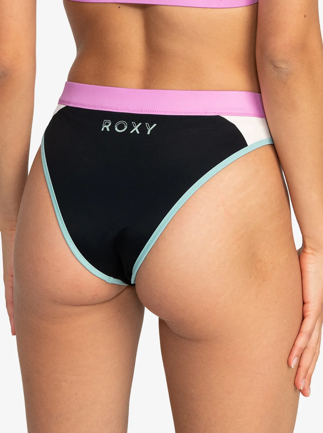 Roxy Active Mid Waist Bikini Bottoms - Anthracite sold by Roxy product image thumbnail 4