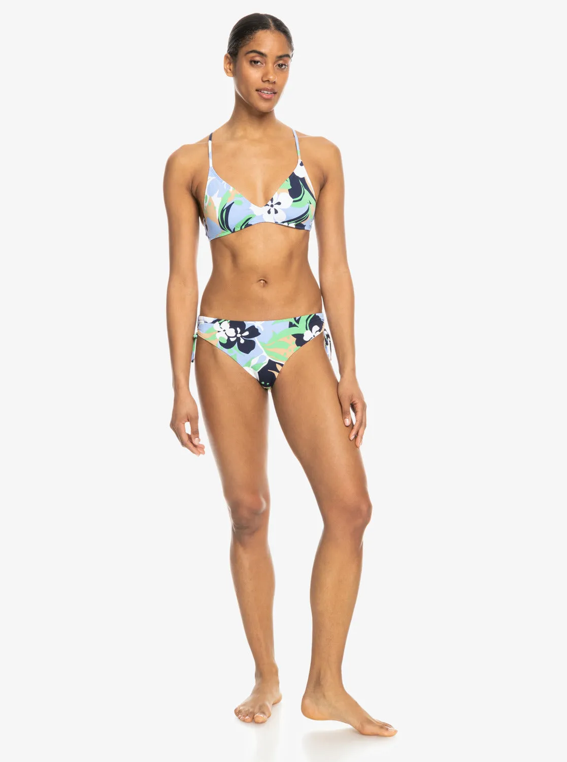 Printed Beach Classics Hipster Side-Tie Bikini Bottom - Vintage Indigo Archive Roxy sold by Roxy product image thumbnail 2