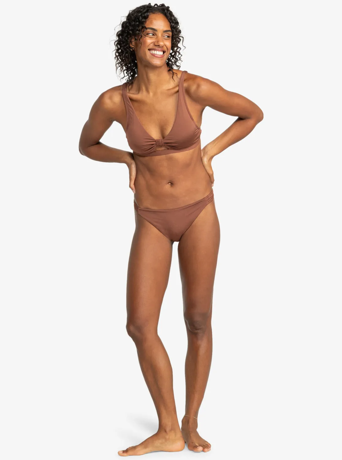 Silky Island Cheeky Bikini Bottom - Root Beer sold by Roxy product image thumbnail 3