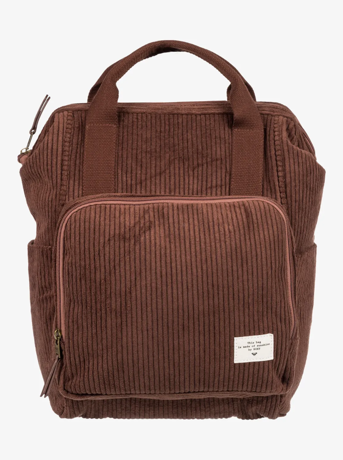 Cozy Nature Medium Corduroy Backpack - Bitter Chocolate sold by Roxy product image thumbnail 3