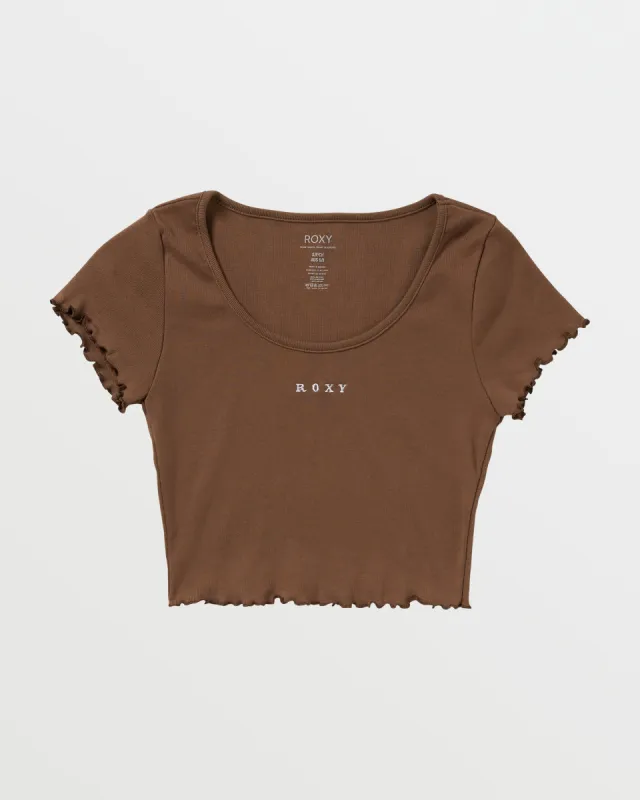 Roxify Scoop Neck T-Shirt - Root Beer sold by Roxy