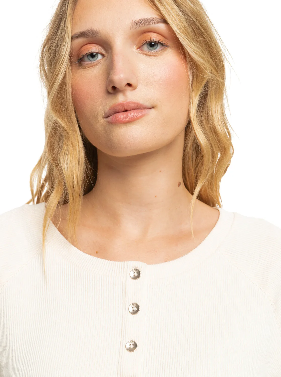 Girl Next Door Long Sleeve Top - Tapioca sold by Roxy product image thumbnail 3