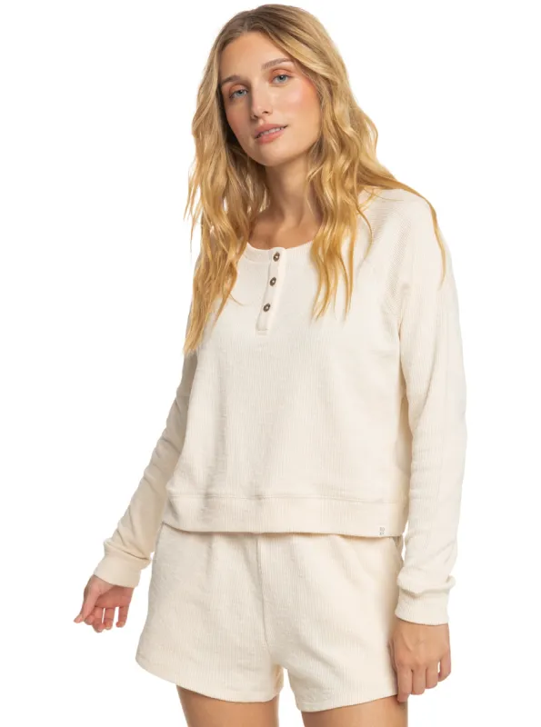 Girl Next Door Long Sleeve Top - Tapioca sold by Roxy