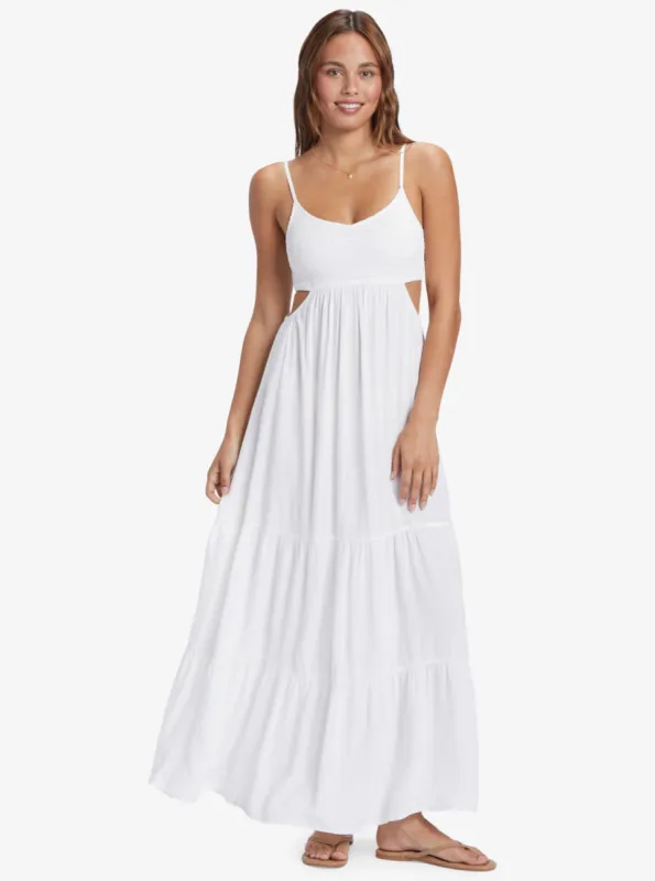 Hot Tropics Maxi Dress - Snow White sold by Roxy