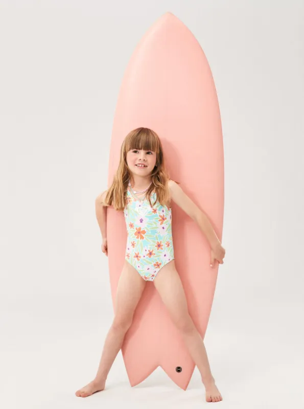 Girls 2-7 Hawaiian Spirit One-Piece Swimsuit - Aruba Blue Hawaiian Spirit sold by Roxy