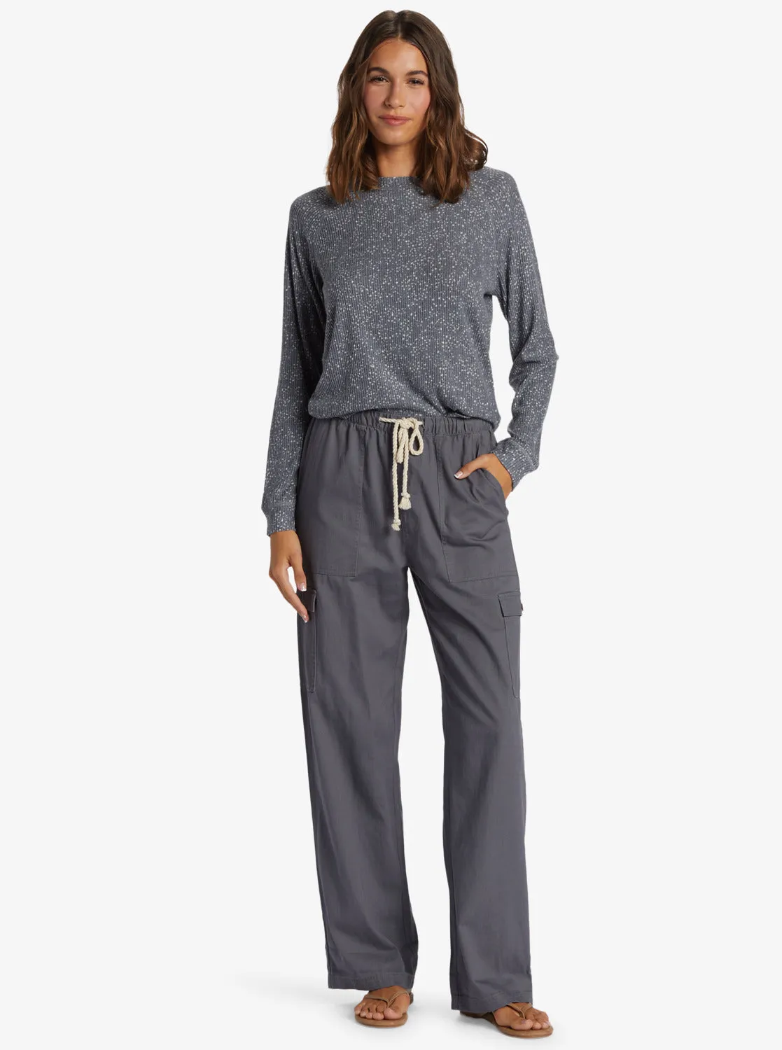 Anchors Away Crew Rib Crew Neck Top - Turbulence Confetti Dreams sold by Roxy product image thumbnail 4