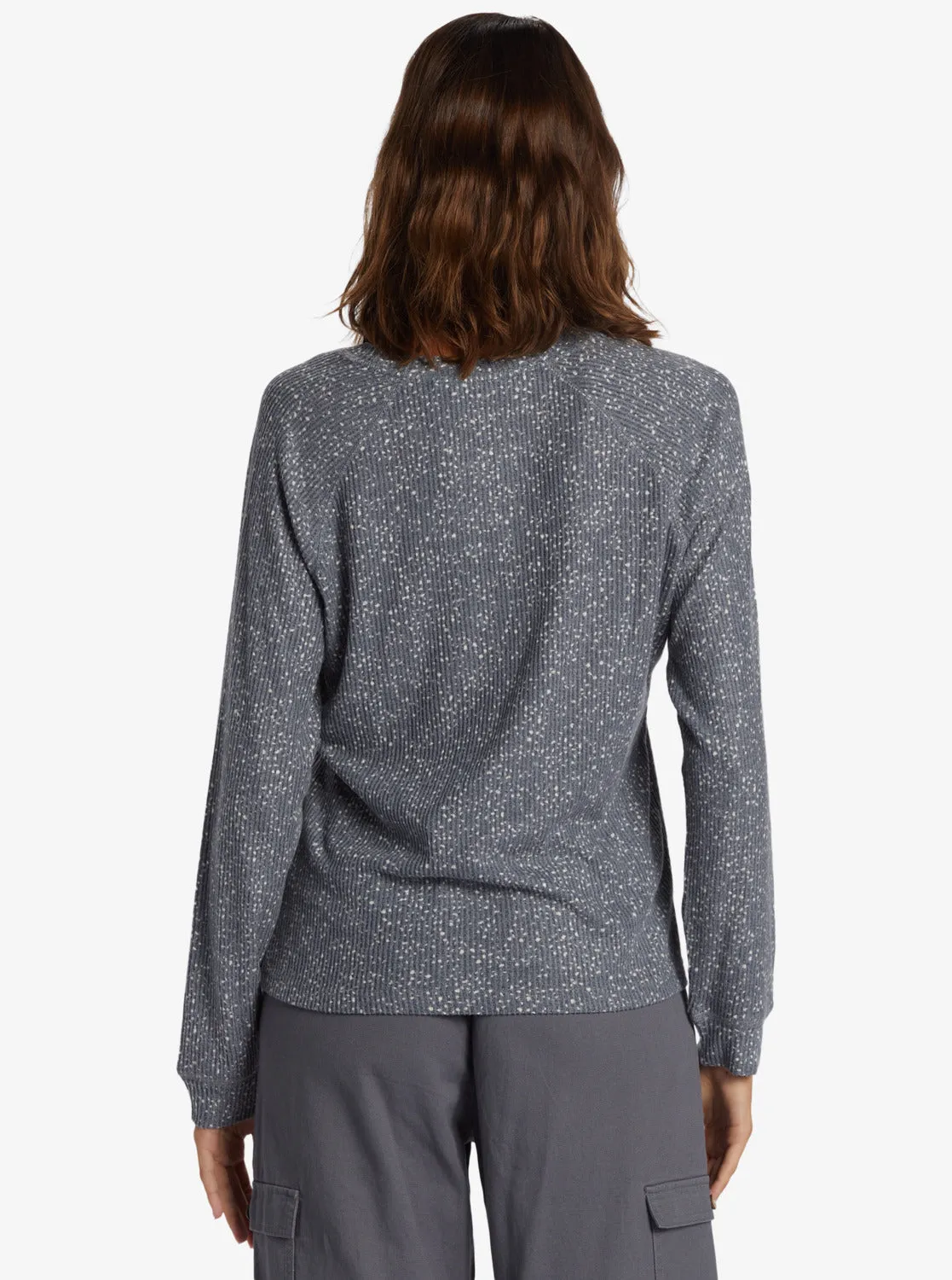 Anchors Away Crew Rib Crew Neck Top - Turbulence Confetti Dreams sold by Roxy product image thumbnail 5