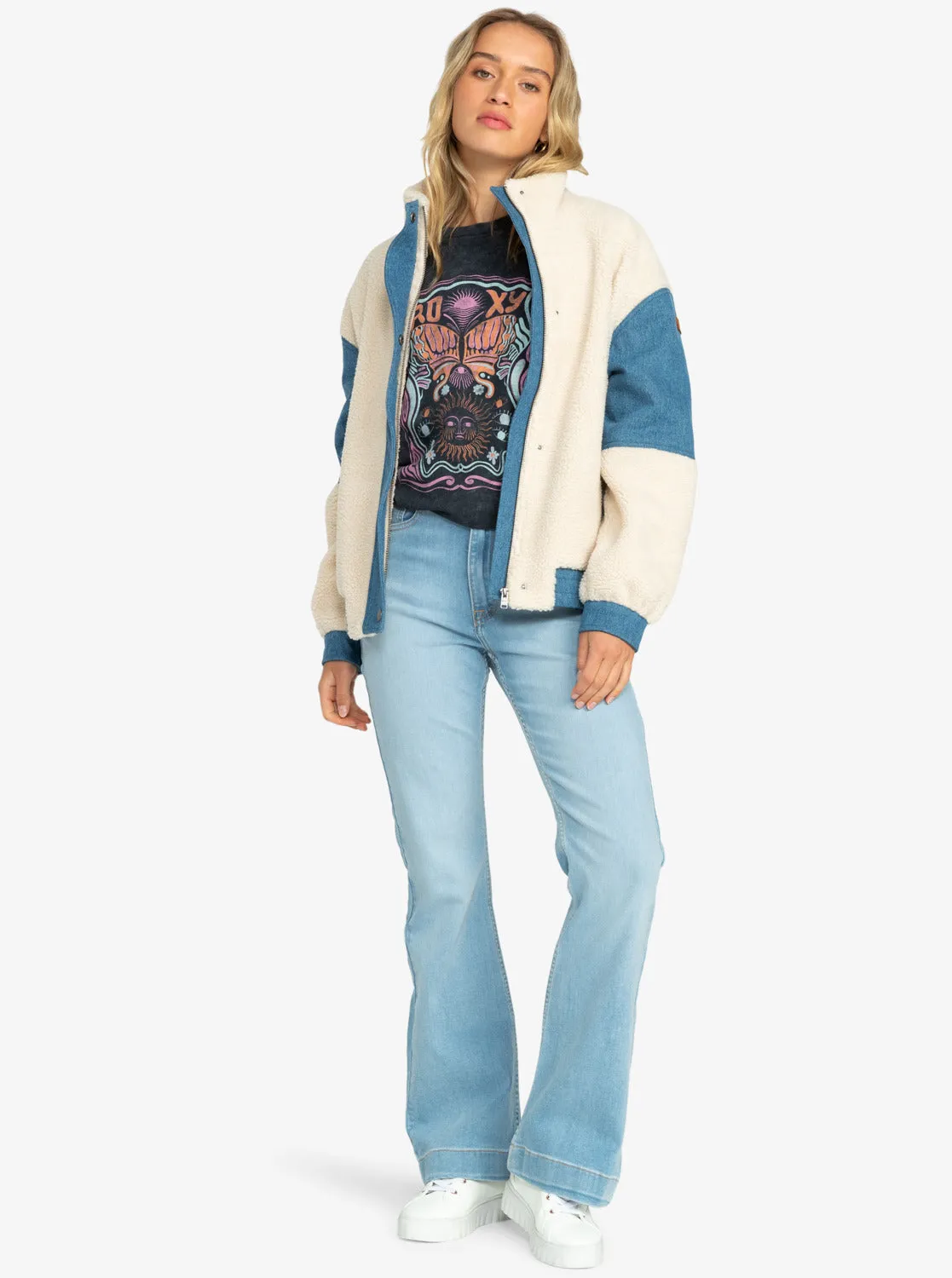 Wrap It Up Corduroy Aviator Jacket - Tapioca sold by Roxy product image thumbnail 5