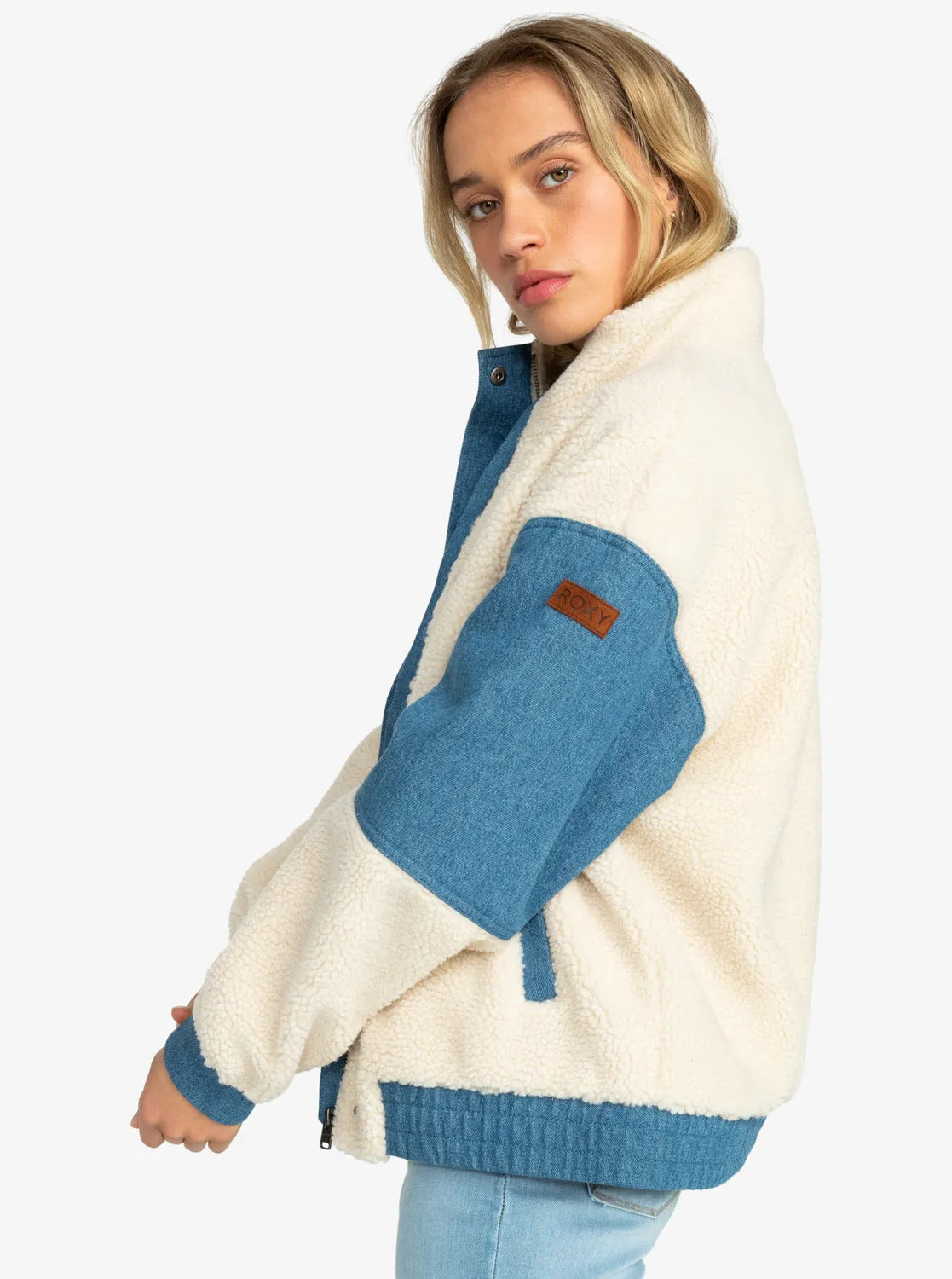 Wrap It Up Corduroy Aviator Jacket - Tapioca sold by Roxy product image thumbnail 2