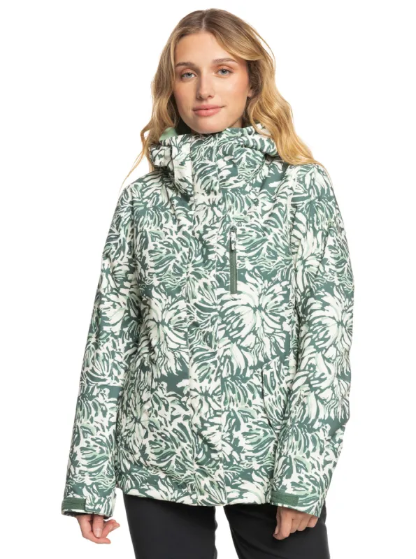 Roxy Jetty Technical Snow Jacket - Dark Forest Wild sold by Roxy