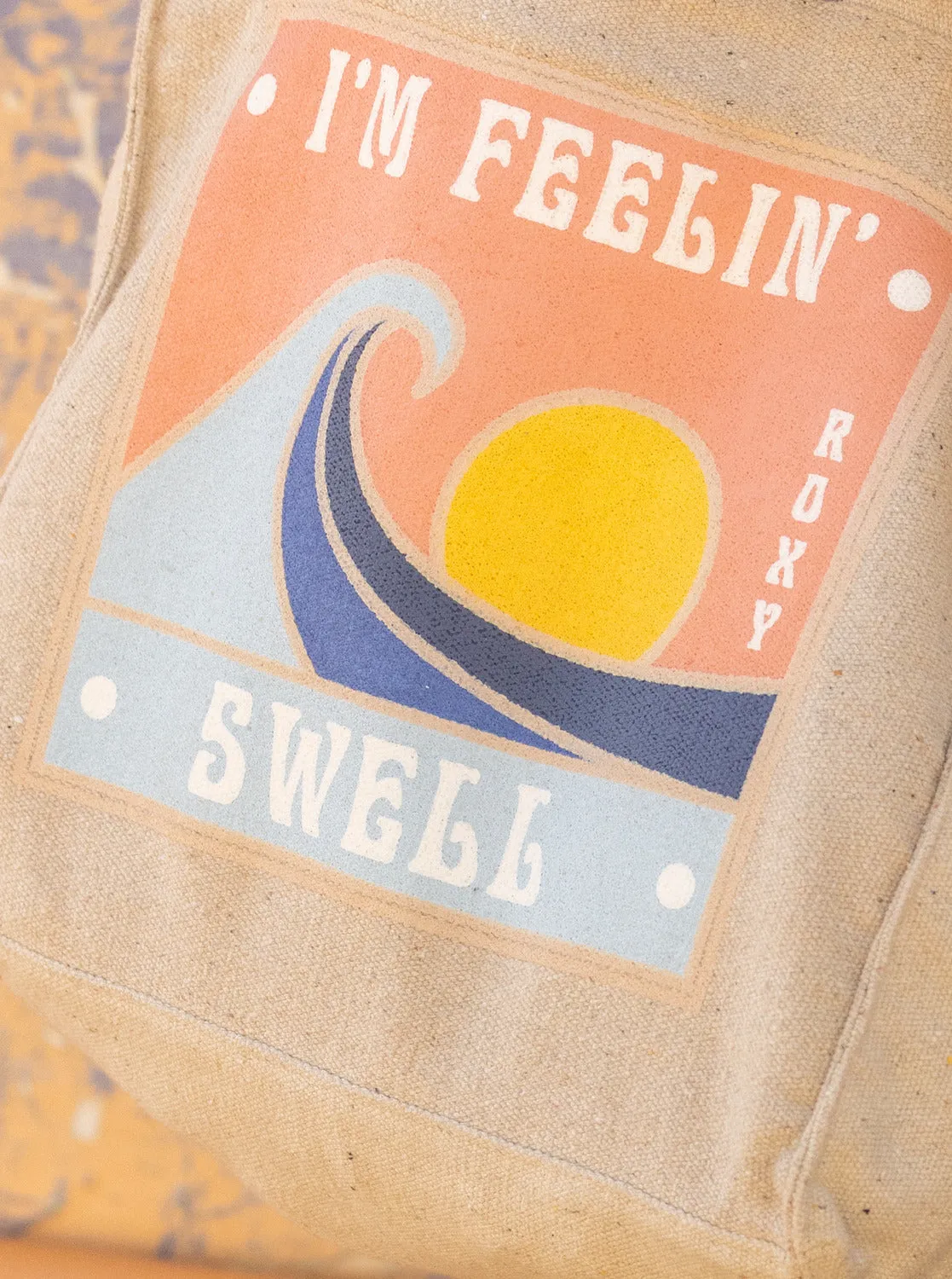 Drink The Wave Tote Bag - Tapioca sold by Roxy product image thumbnail 2