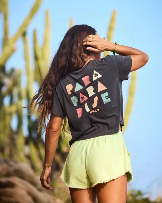 Para Paradise Cropped T-Shirt - Phantom sold by Roxy