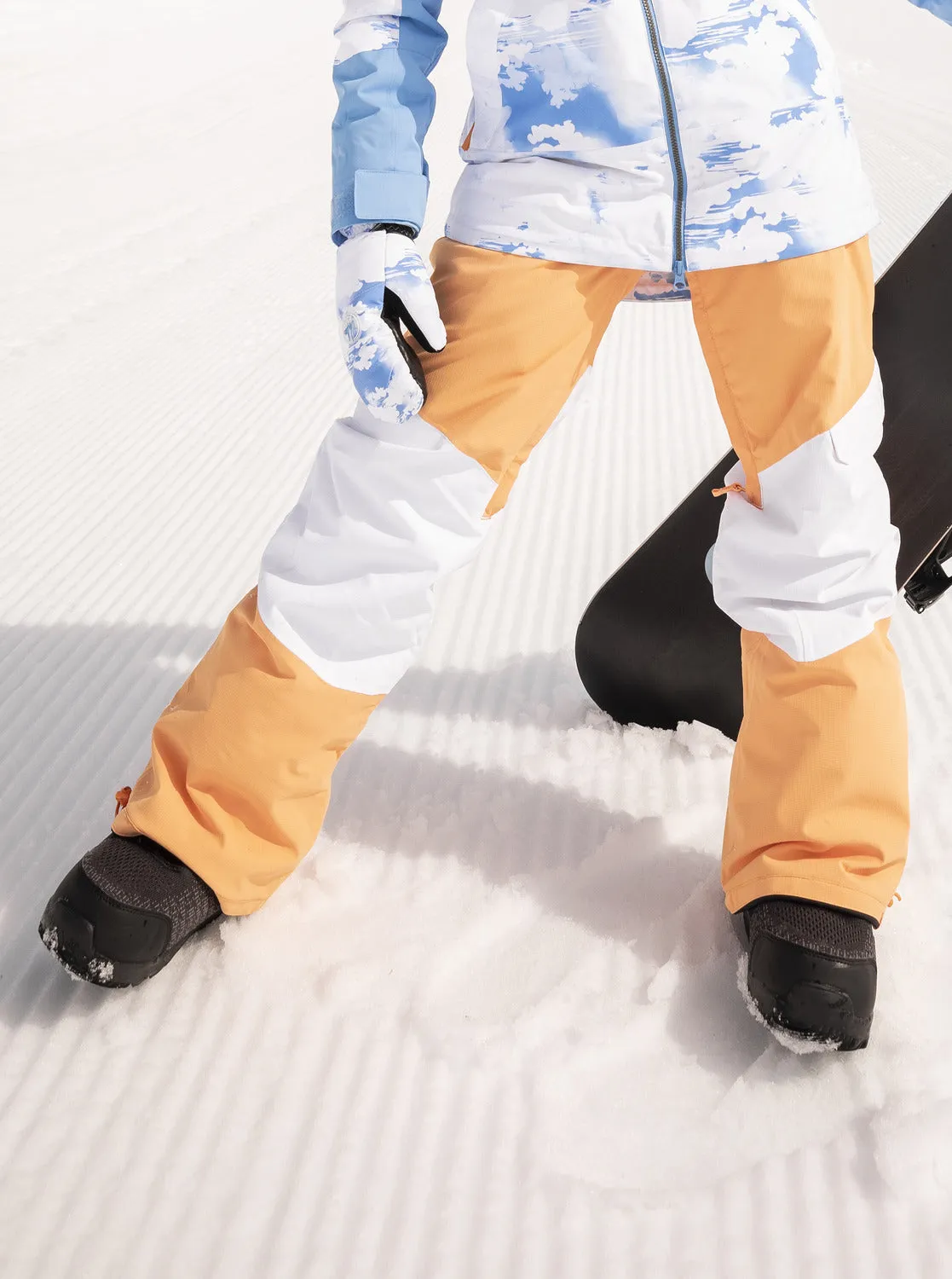 Chloe Kim Woodrose Technical Snow Pants - Mock Orange sold by Roxy
