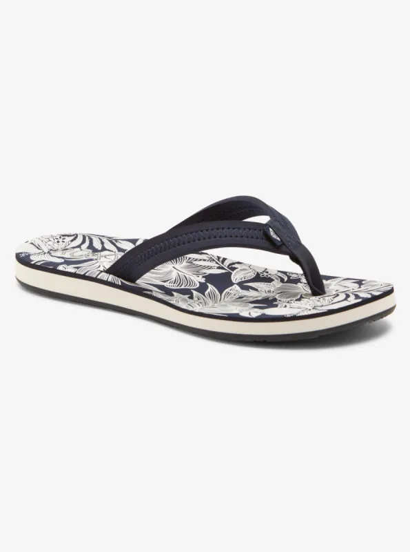 Vista Loreto II Flip-Flops - Navy White sold by Roxy