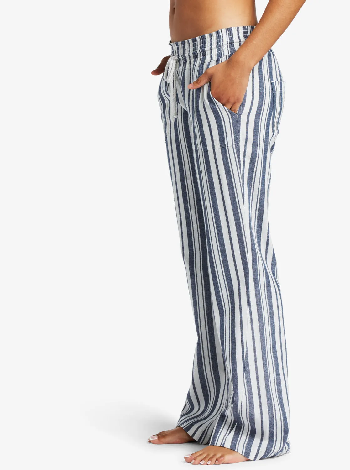 Oceanside Flared Pants - Mood Indigo Paradise Stripe sold by Roxy product image thumbnail 2