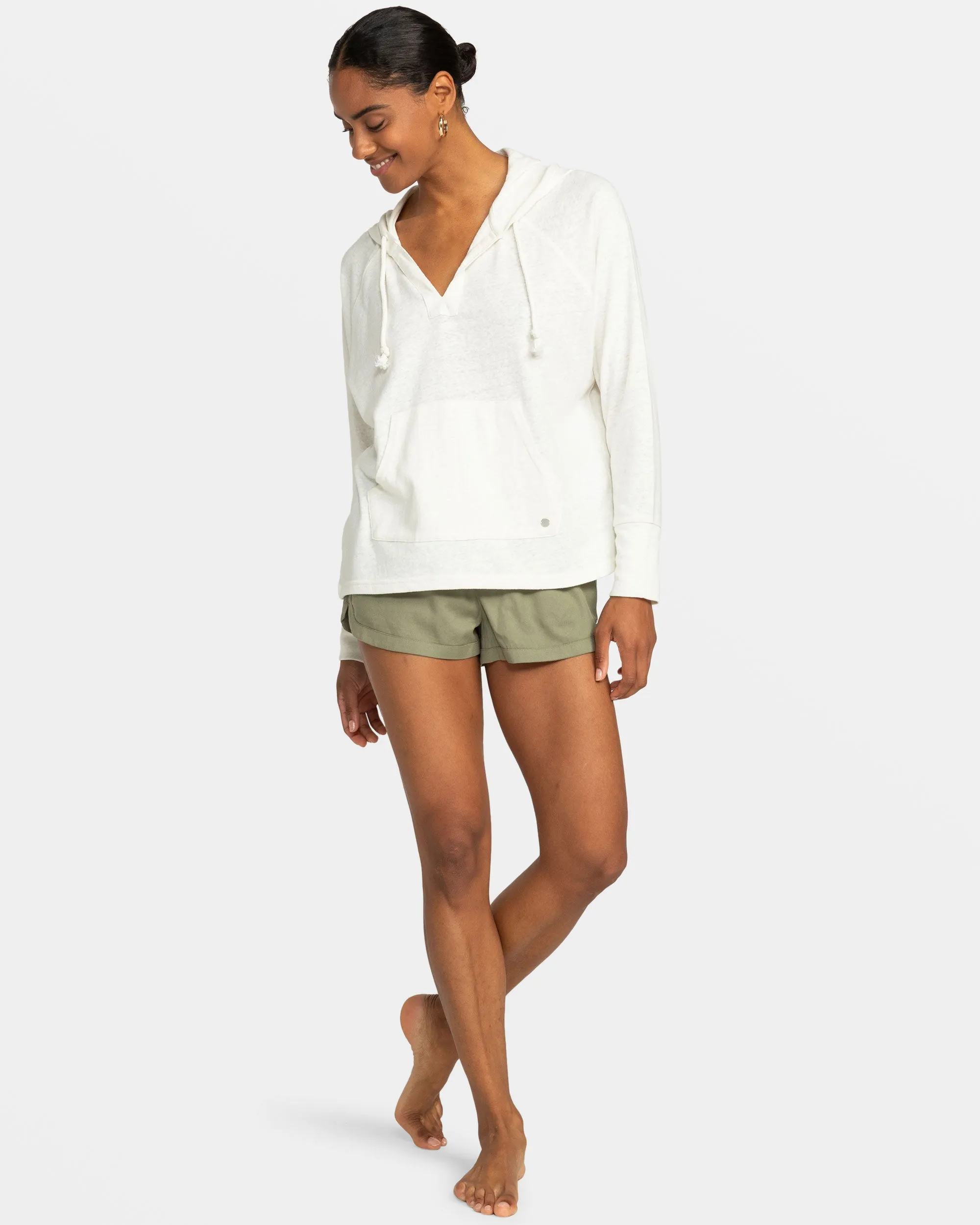 Destination Surf Long-Sleeve Hooded Top - Egret sold by Roxy product image thumbnail 3