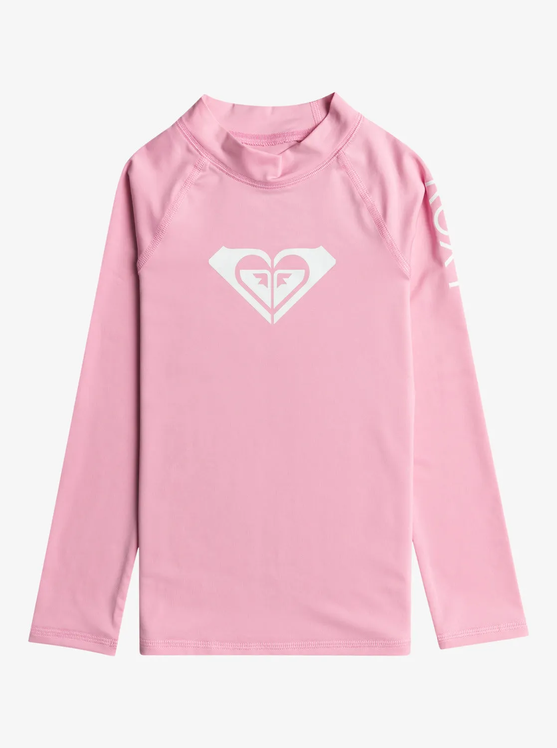 Girls 2-7 Whole Hearted Long Sleeve UPF 50 Rashguard - Prism Pink sold by Roxy