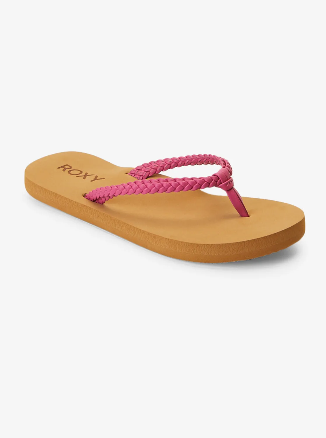 Girls 4-16 Costas Flip-Flops - Raspberry sold by Roxy