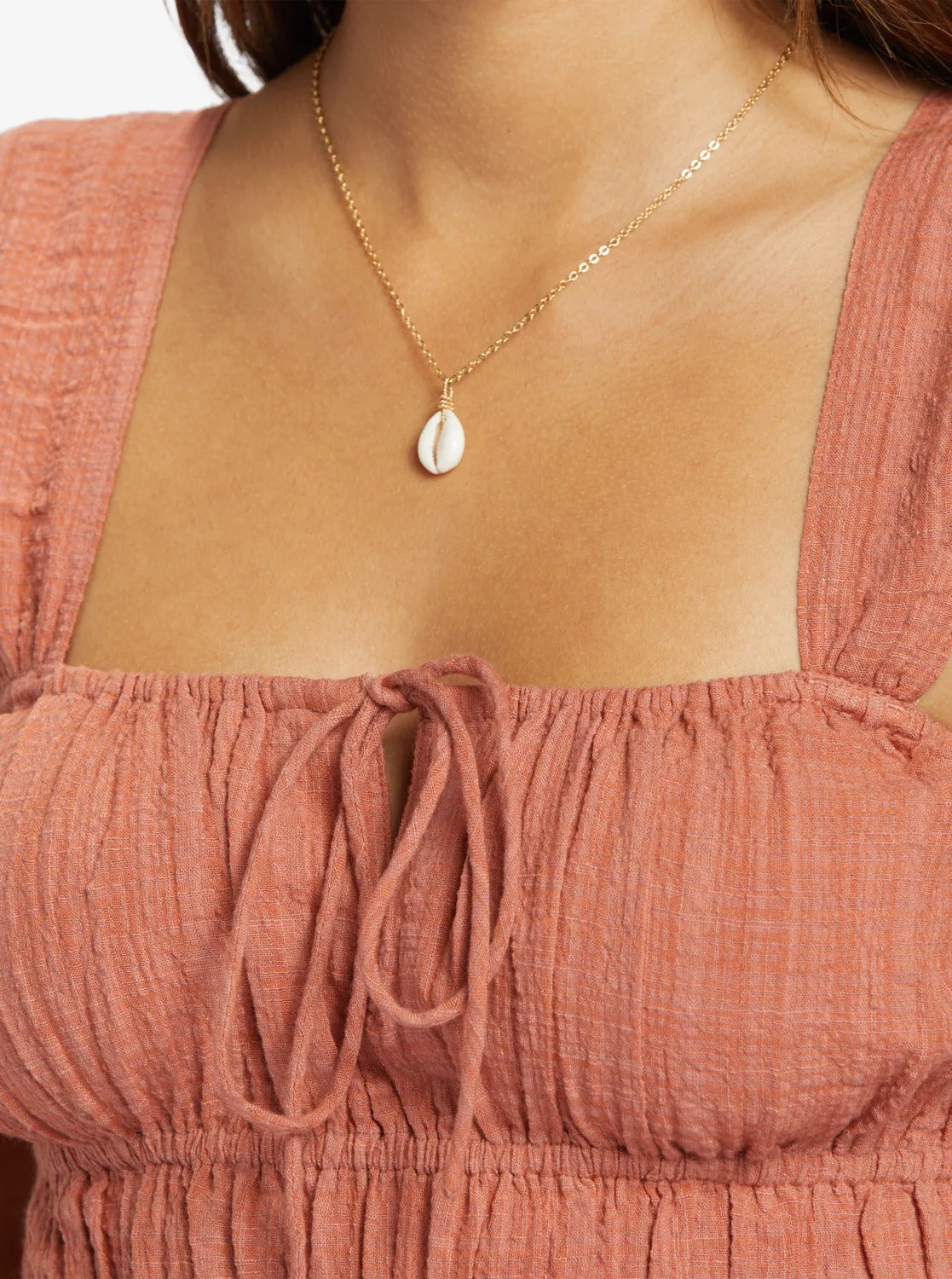 Sunset Mist Ruched Top - Cedar Wood sold by Roxy product image thumbnail 3