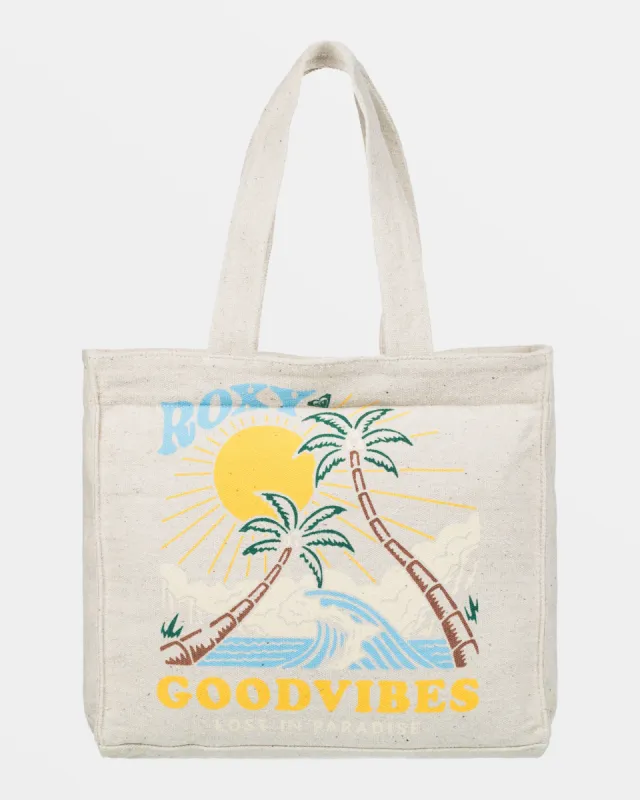 Drink The Wave Tote Bag - Natural sold by Roxy
