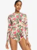 Sea Skippin Printed Long Sleeve Rashguard - Anthracite Palm Song S sold by Roxy
