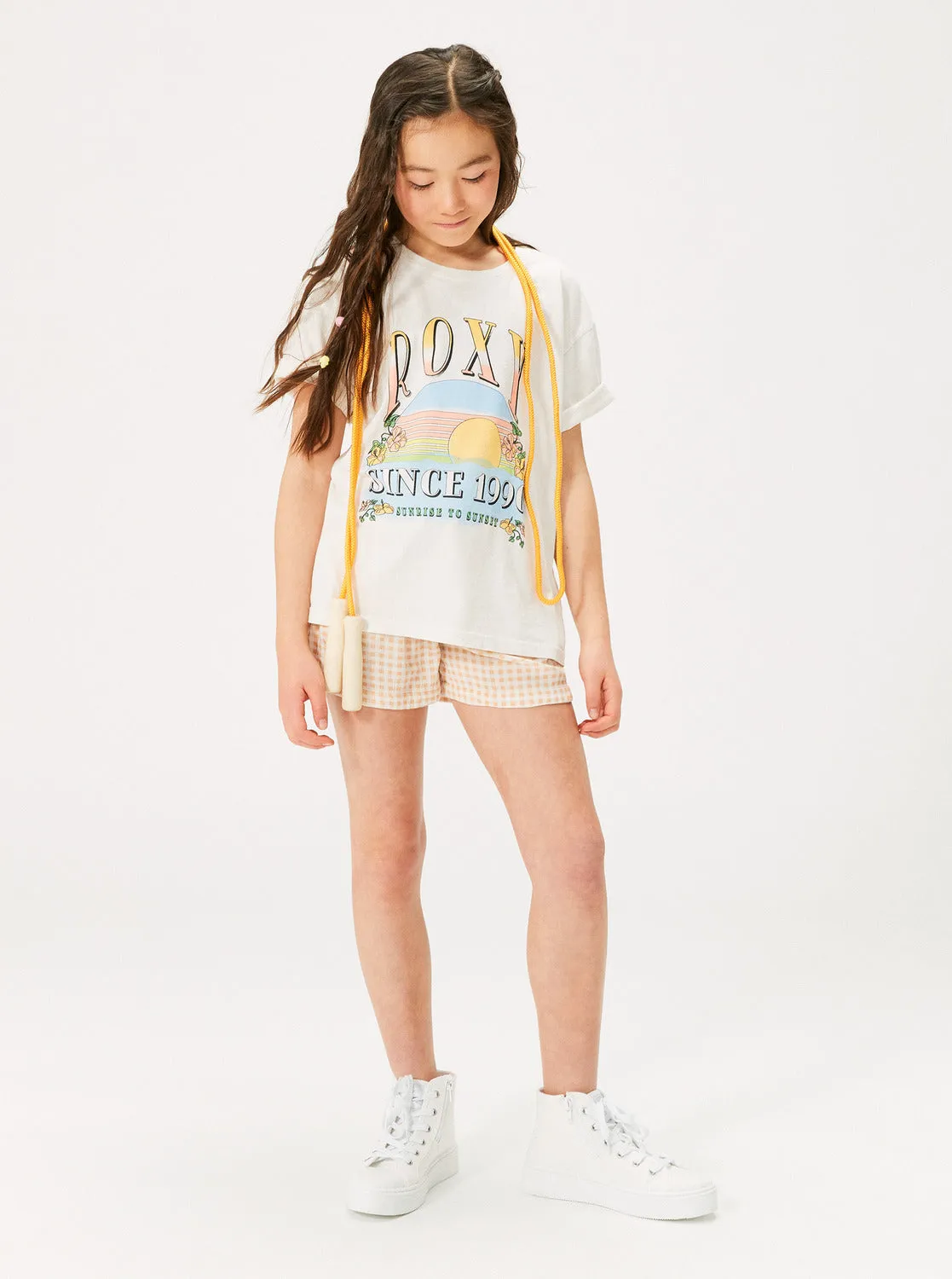Girls 4-16 Sunrise To Sunset Oversized Boyfriend T-Shirt - Snow White sold by Roxy product image thumbnail 3