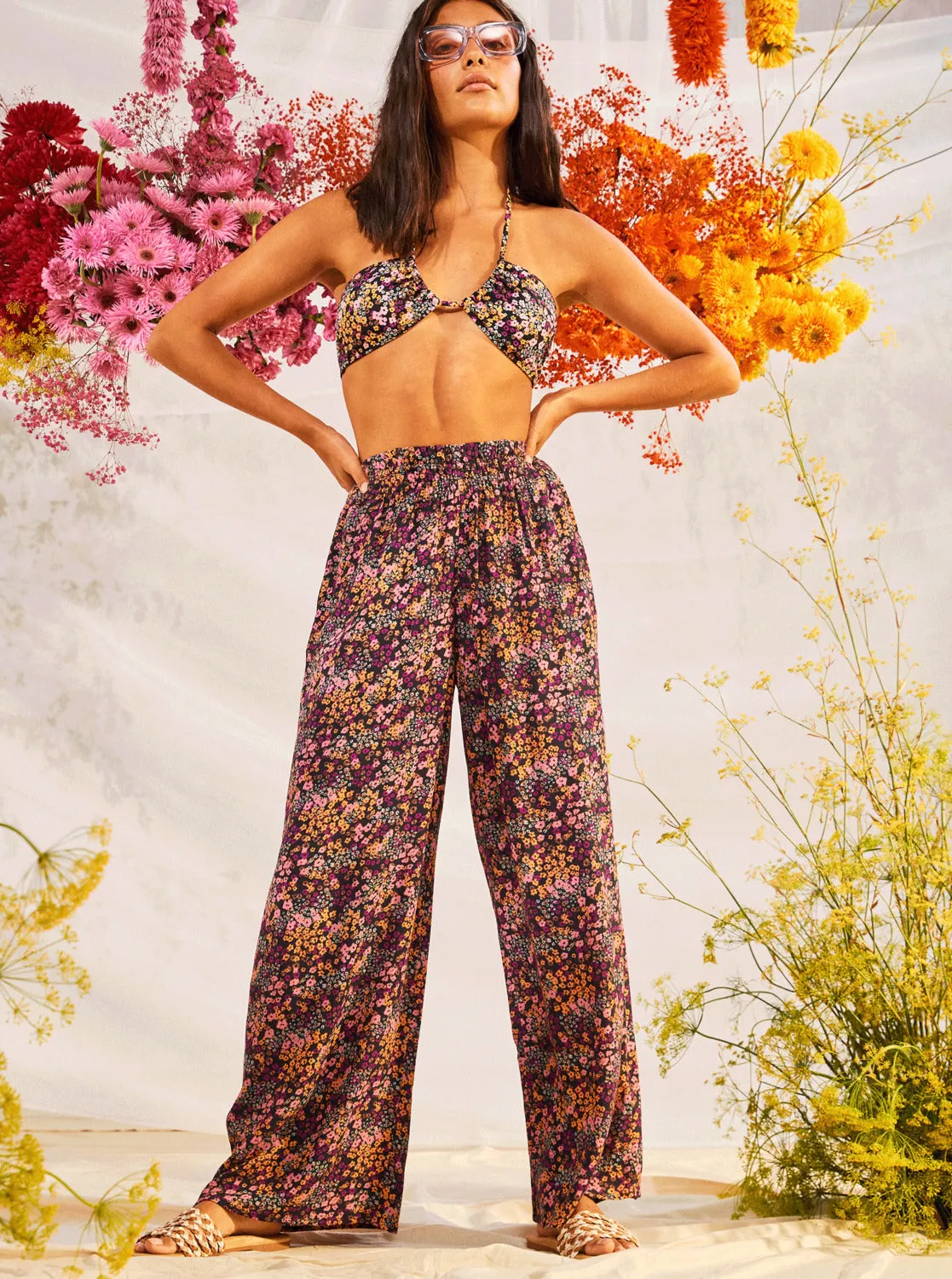 Forever And A Day Lightweight Pants - Anthracite Floral Daze sold by Roxy product image thumbnail 5