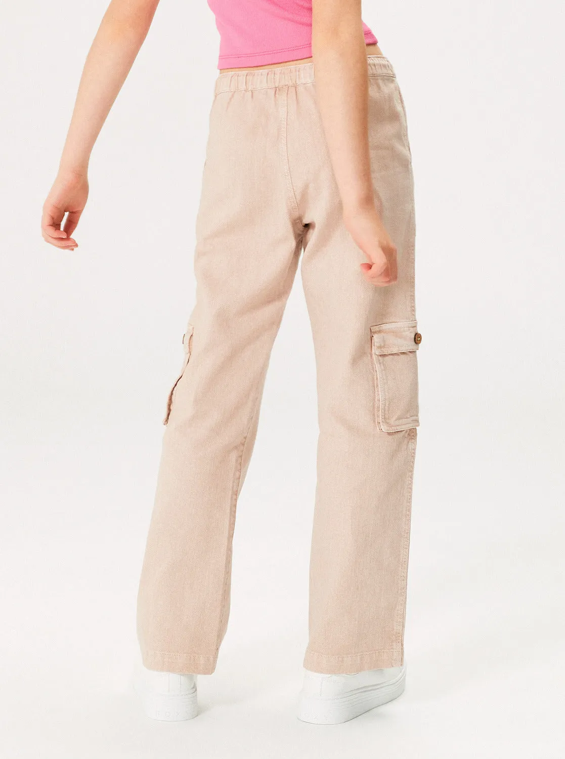 Girls 4-16 Precious Cargo Pants - Warm Taupe sold by Roxy product image thumbnail 4