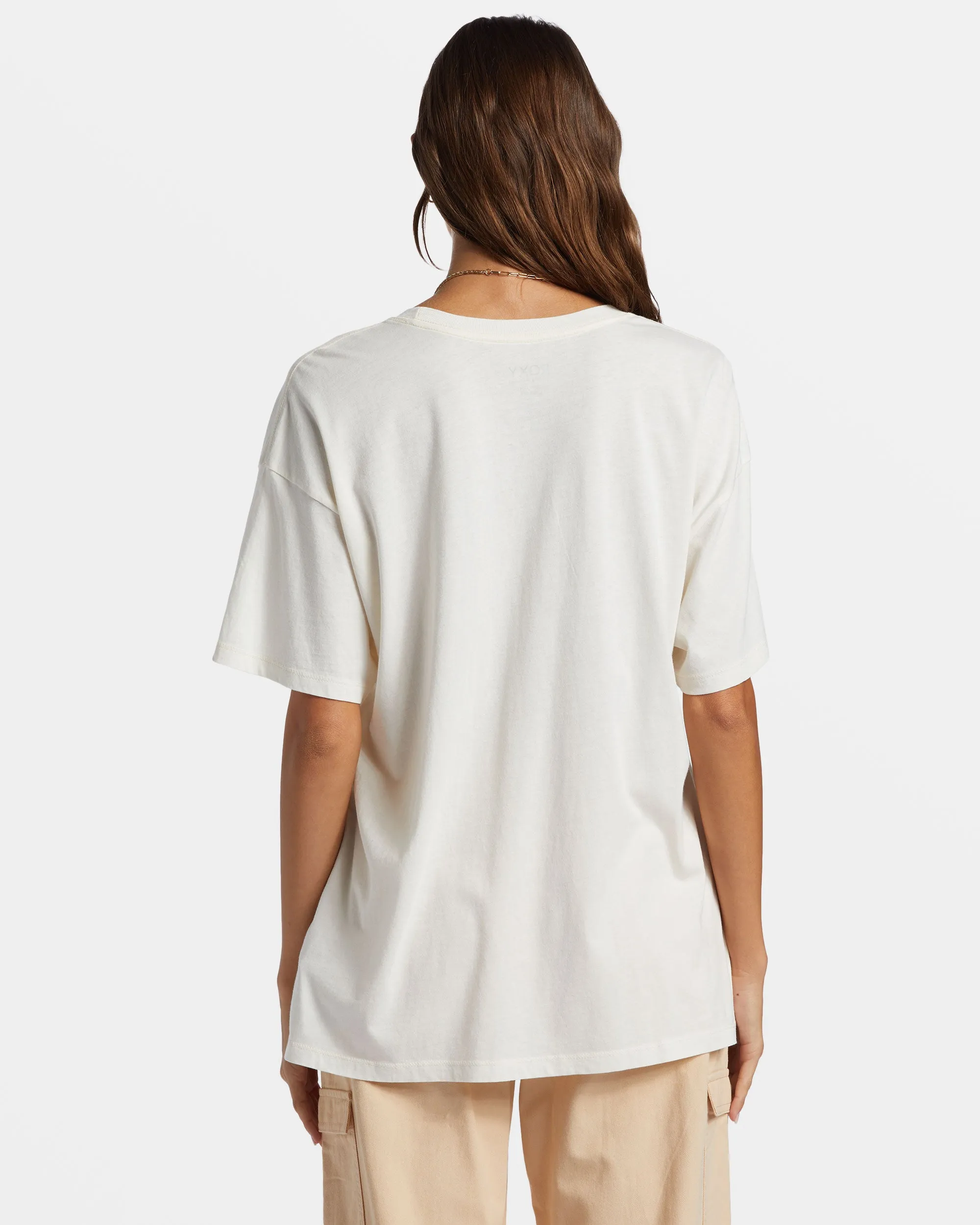 Star Chart Oversized Boyfriend T-Shirt - Egret sold by Roxy product image thumbnail 3