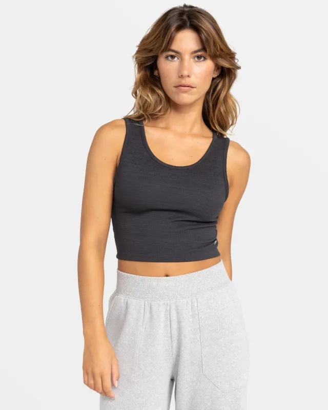 Good Keepsake Crop Top - Phantom sold by Roxy